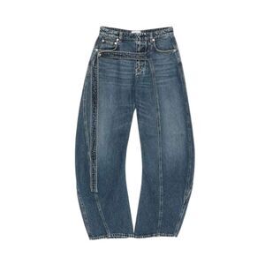 Jean Paul Gaultier Women Low-Waist Jeans With Front Strap Detail